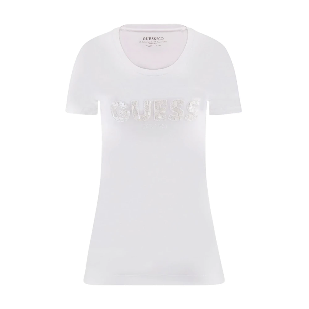 Guess - Tops > T-Shirts - White - Guess - Modalova