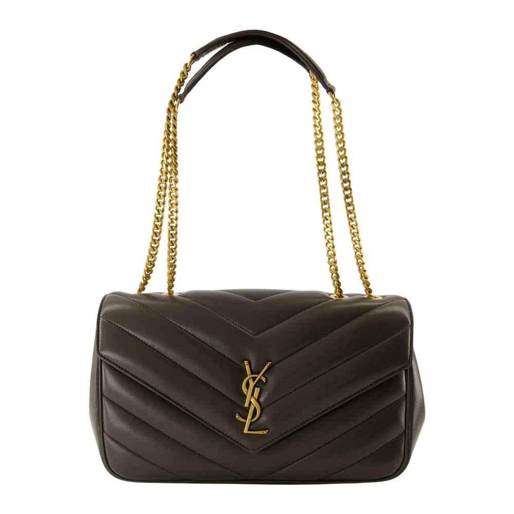 Saint Laurent Women's Brown Cross Body Bags, One Size, Loulou Medium Bag