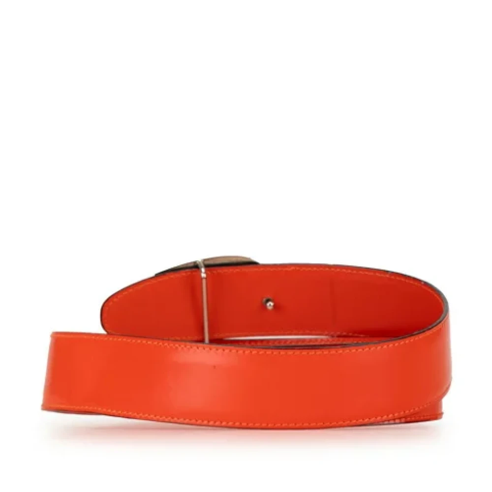 Gucci Vintage Pre-owned Leather belts Orange Dames