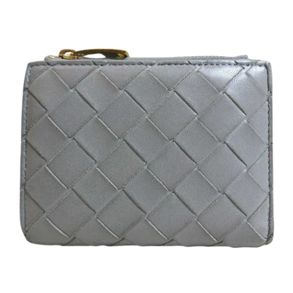 Bottega Veneta Vintage Pre-owned Leather wallets Gray Dames