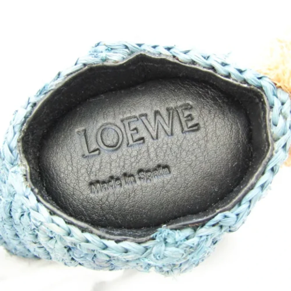 Loewe Pre-owned Fabric key-holders Blue Dames