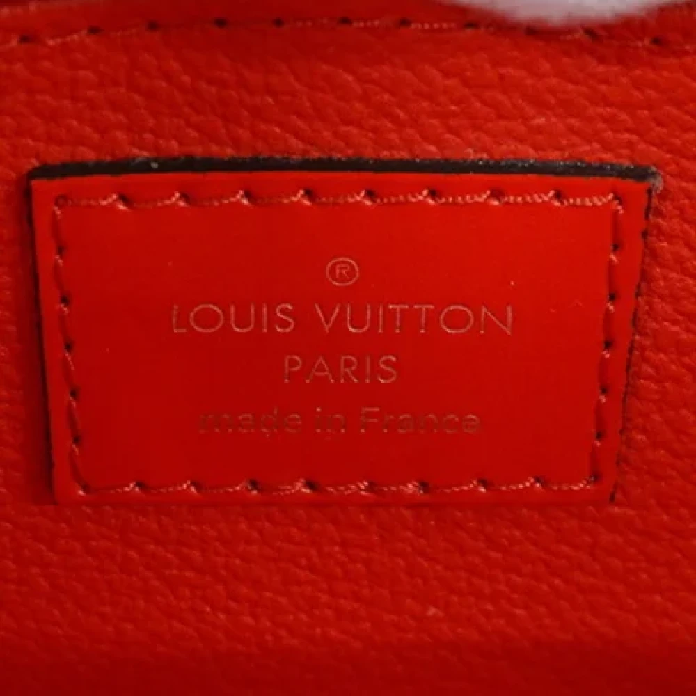 Louis Vuitton Vintage Pre-owned Leather pouches Red Dames