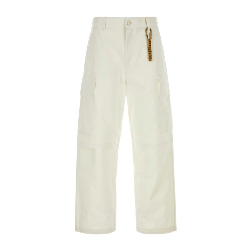 Darkpark Witte Denim Cargo Broek White Heren