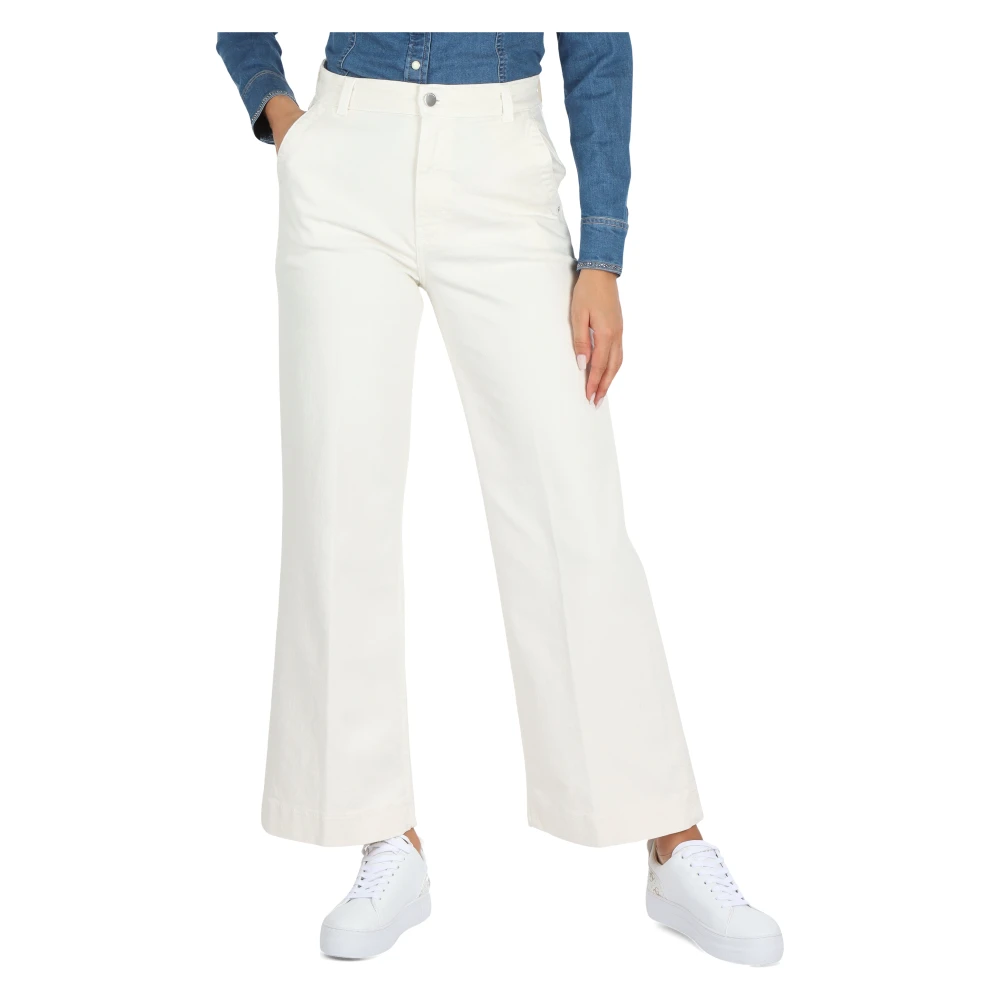 Guess Wijde Amerikaanse jeans met zakken White Dames