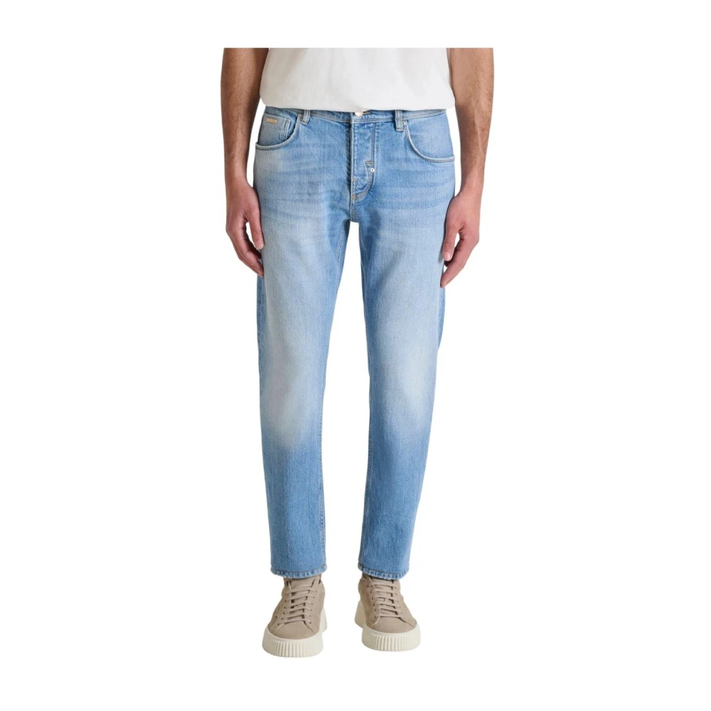 Antony Morato Men's Blue Loose Fit Jeans, W32, Argon Slim Ankle Jeans
