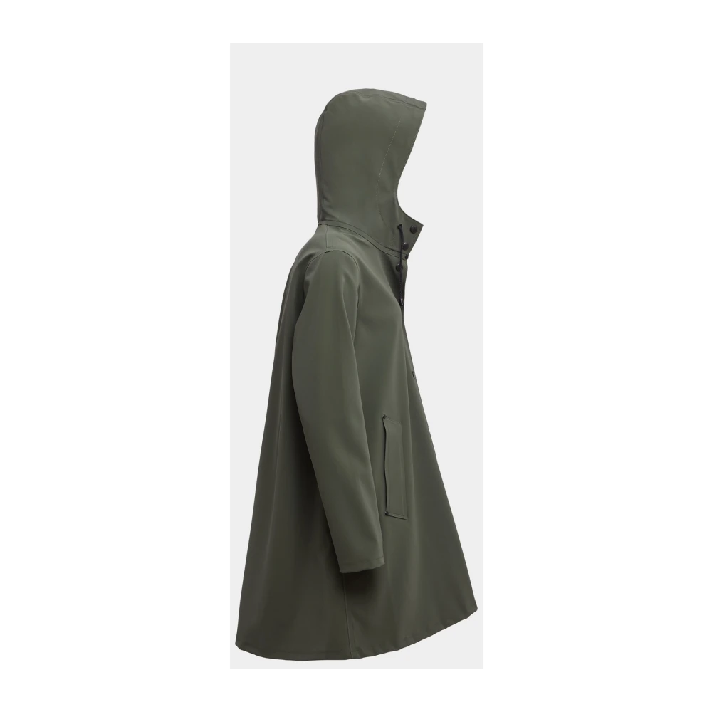 Stutterheim A-lijn Waterdichte Regenjas voor Vrouwen Green Dames