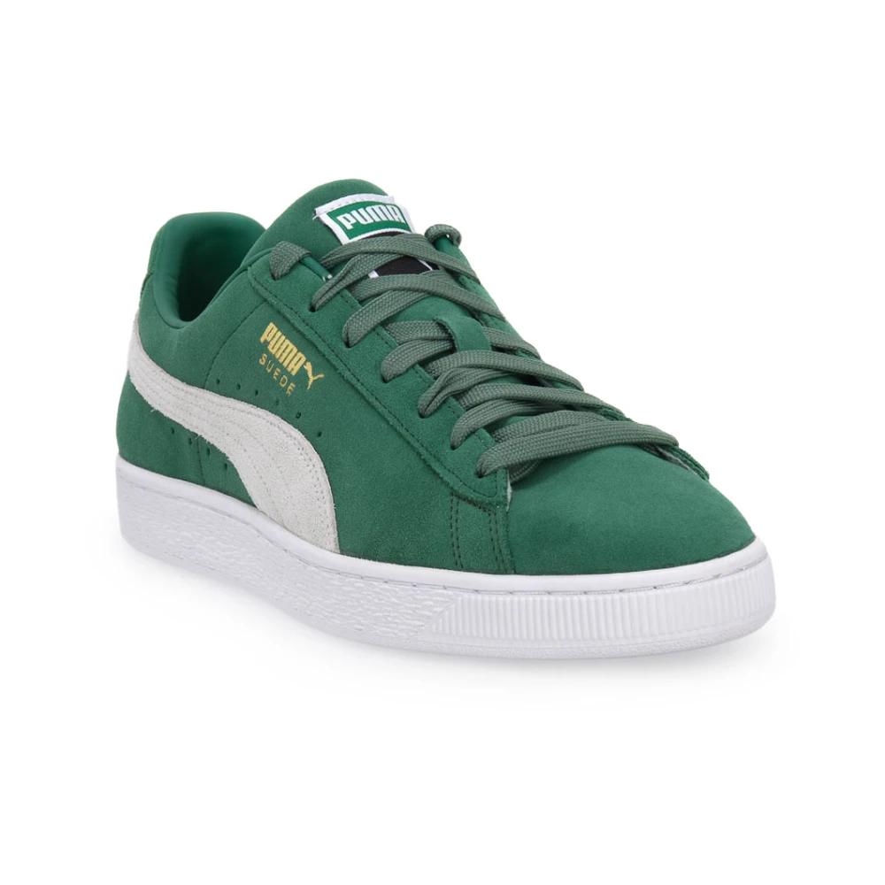 Puma Klassieke Grijze Suède Schoenen Green Dames