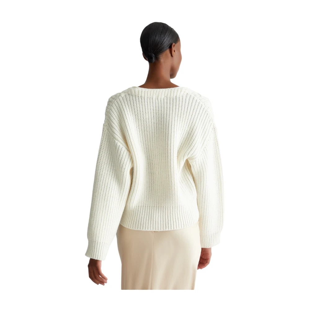 Liu Jo Stijlvolle Gebreide Top Beige Dames