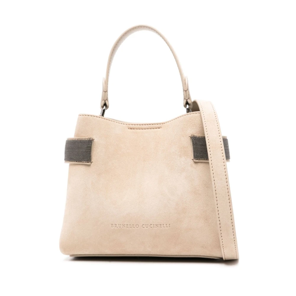 BRUNELLO CUCINELLI Stijlvolle Dames Schoudertas Beige Dames