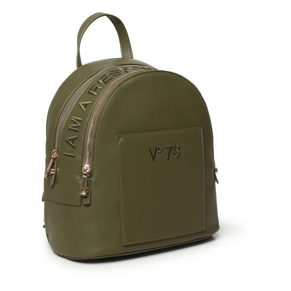 V73 Militair Groene Rugzak met Ritssluiting Green Dames