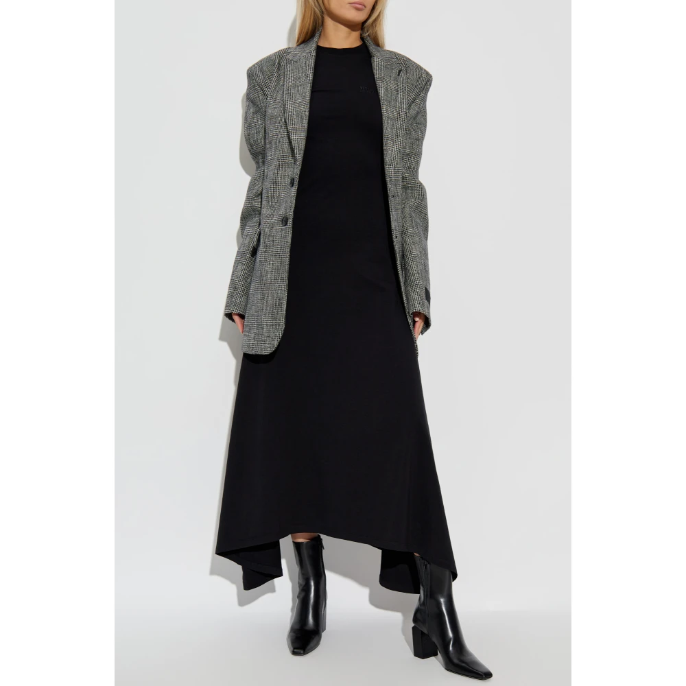 Vetements Jurk met logo Black Dames