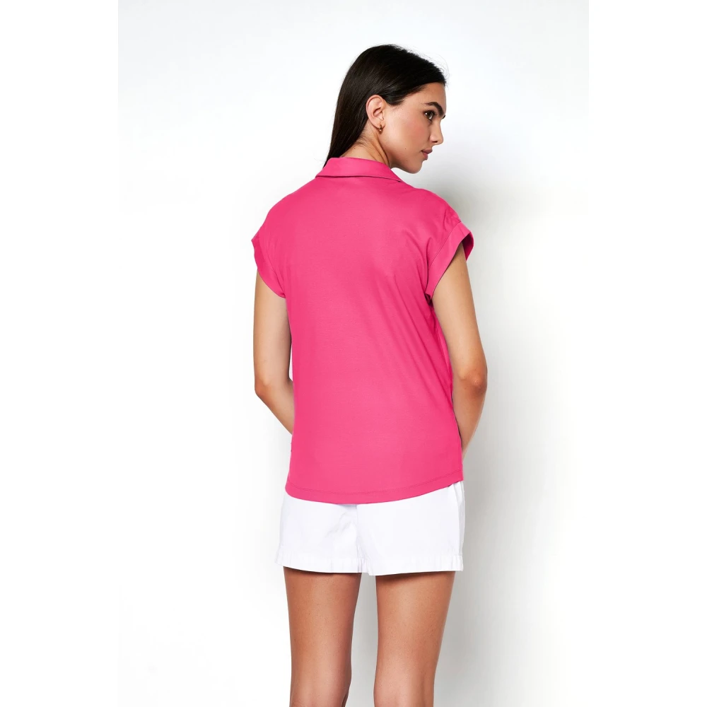 Desoto Fiona Roze Polo Shirt Pink Dames
