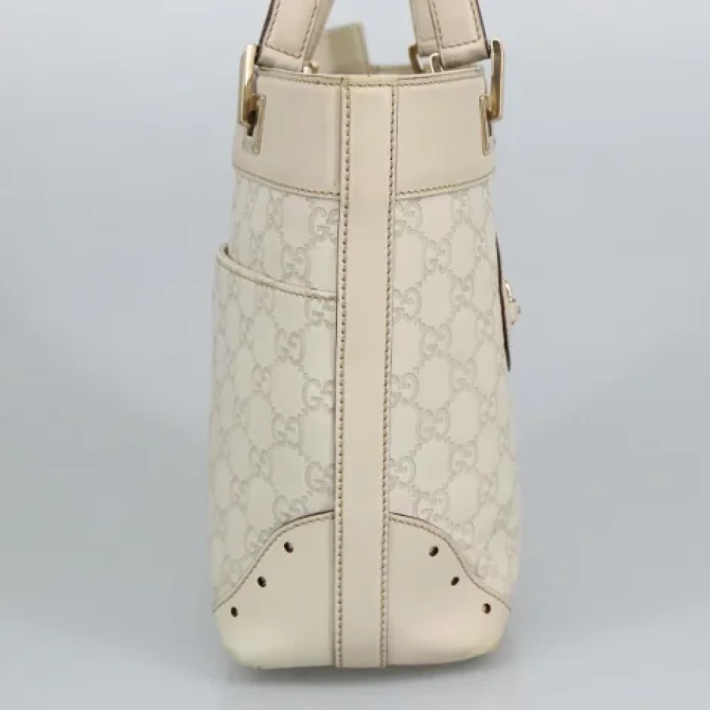Gucci Vintage Pre-owned Leather gucci-bags White Dames