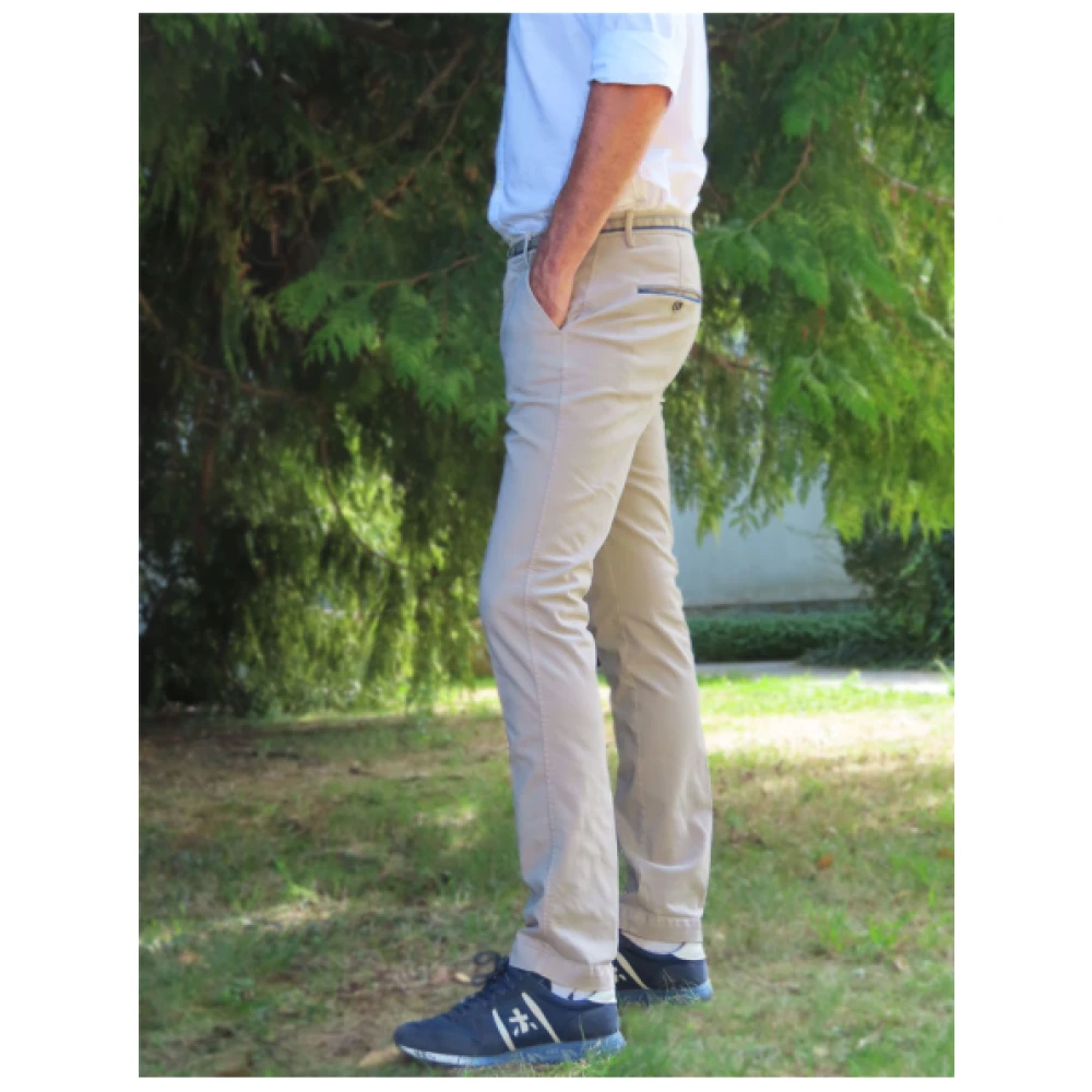 Mason's Slim Fit Chino Broek Beige Heren