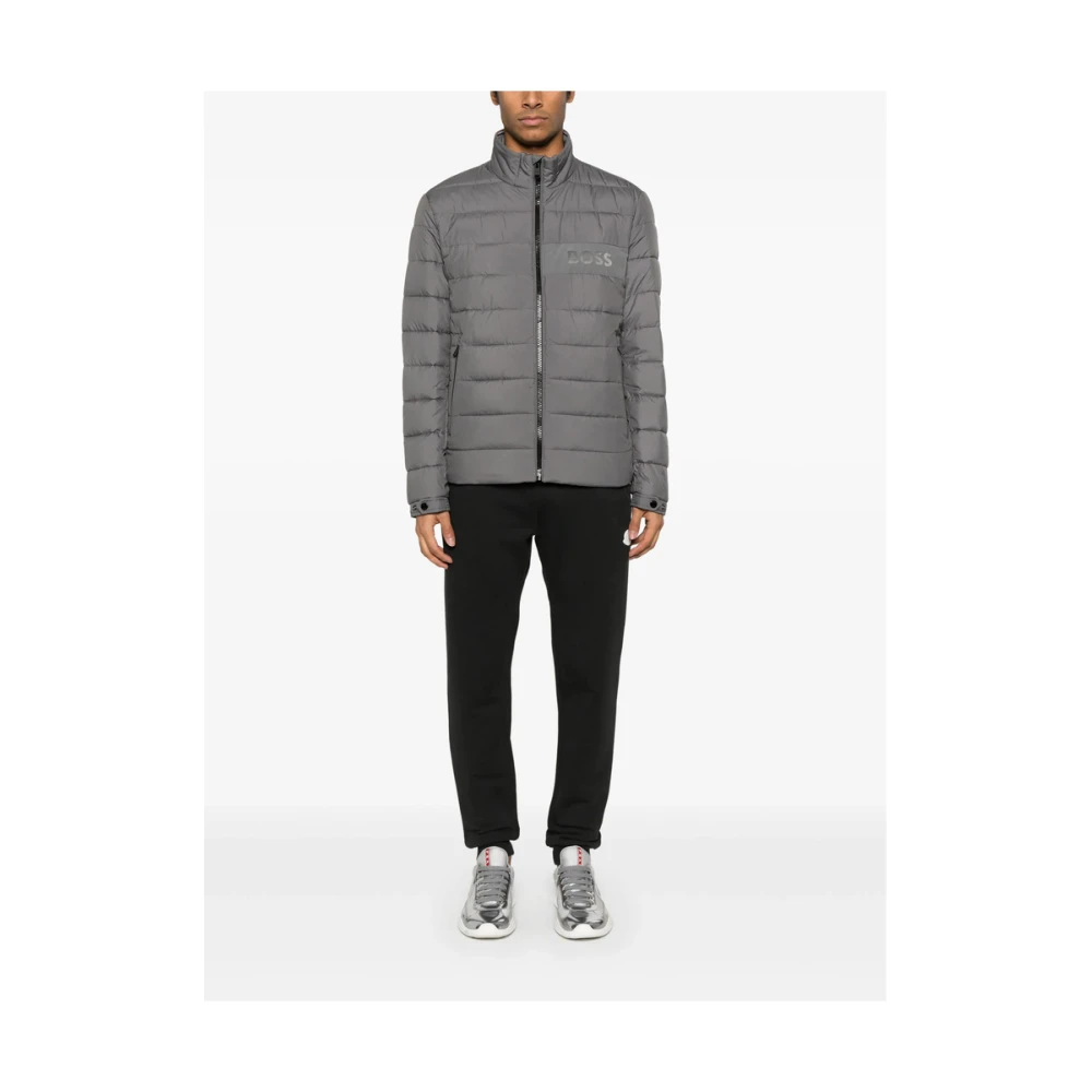 Hugo Boss Gewatteerd Antracietgrijs Ritsjack Gray Heren