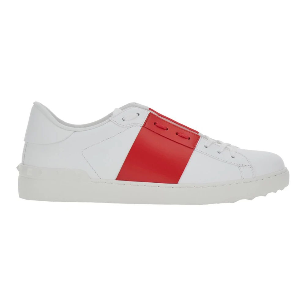 Valentino Garavani Uomo Bianco - Sneaker In Pelle Di Vitello Open - Shoes - 43 Eu