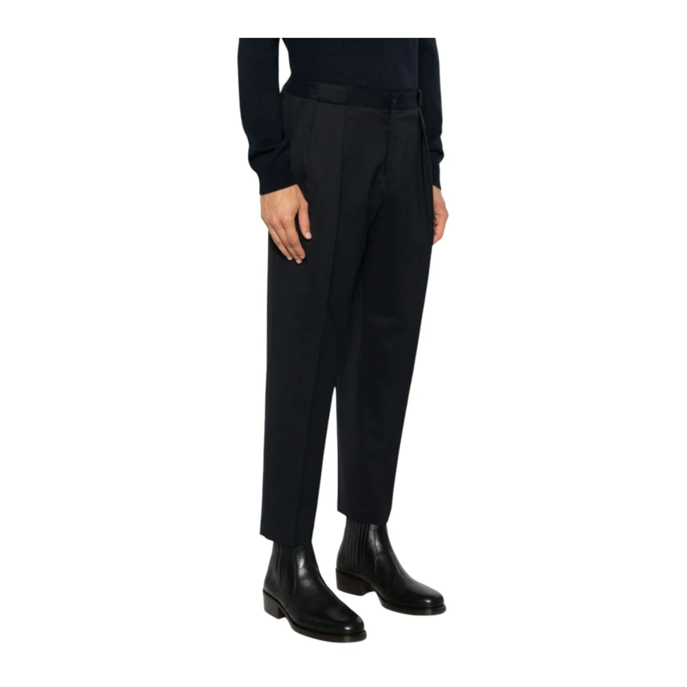 Briglia Elegante Wol Kasjmier Casual Broek Black Heren