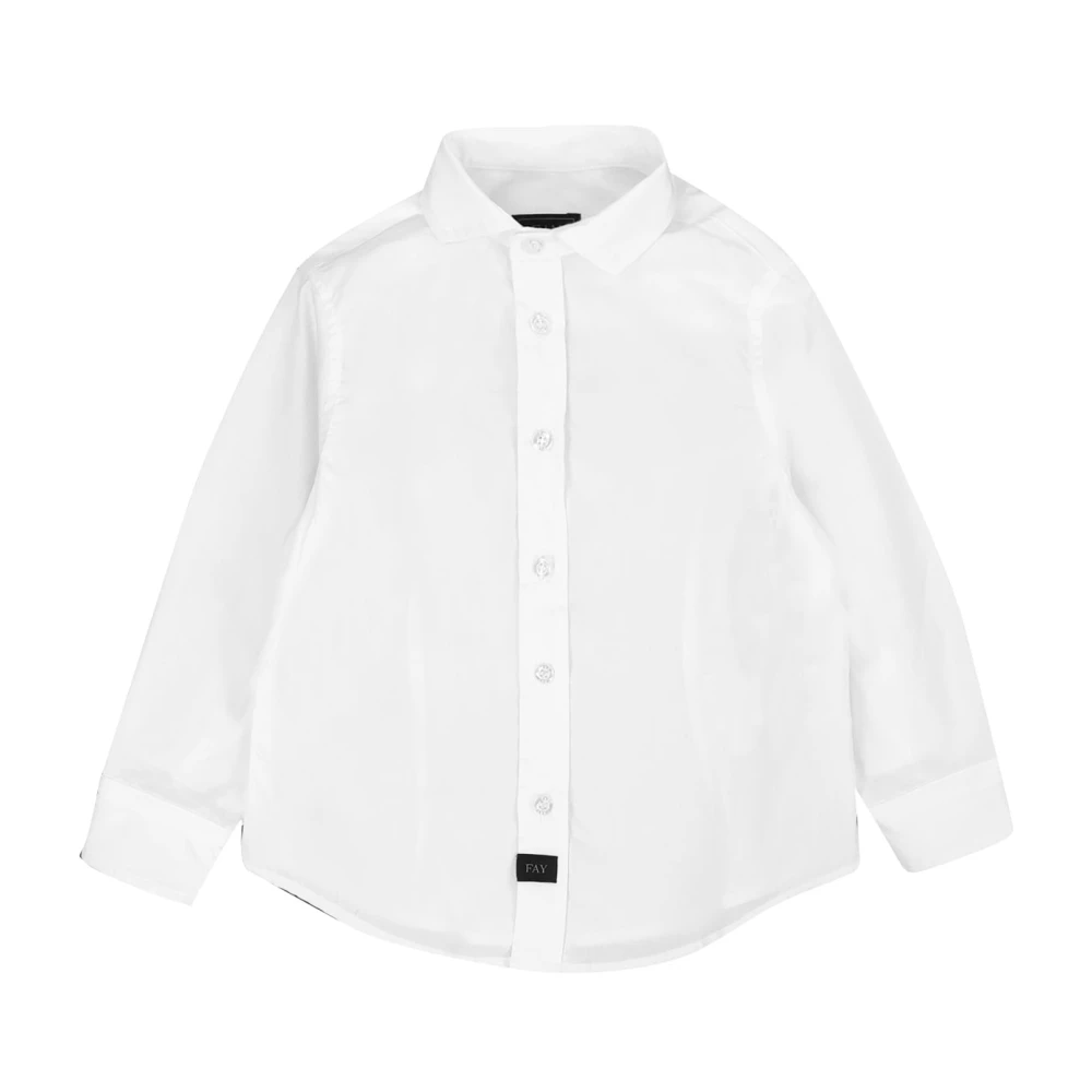 Fay Boys White Kids Shirts, 4 Y, Jeans