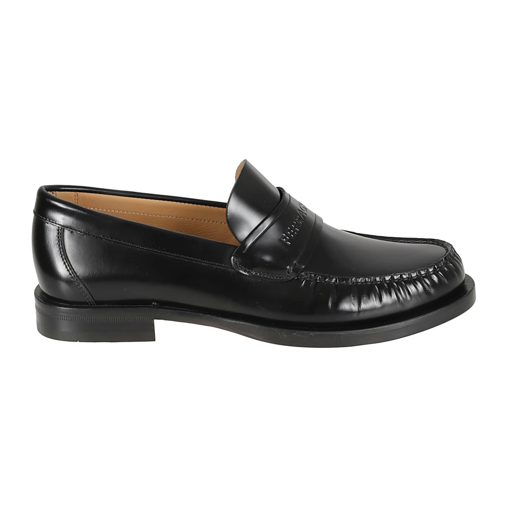 Salvatore Ferragamo Zwarte platte schoenen Fillmore Loafers Black Heren