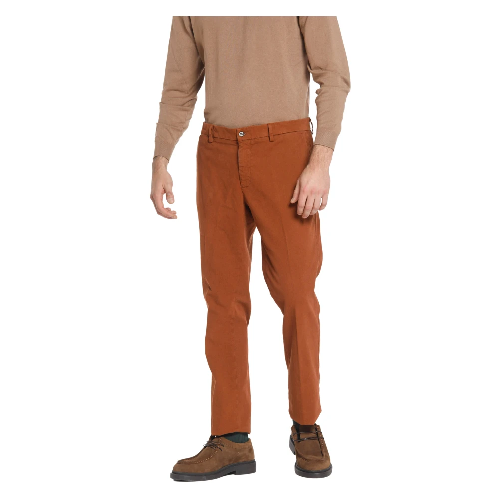 Mason's New York Modal Chino Broek Regular Fit Orange Heren