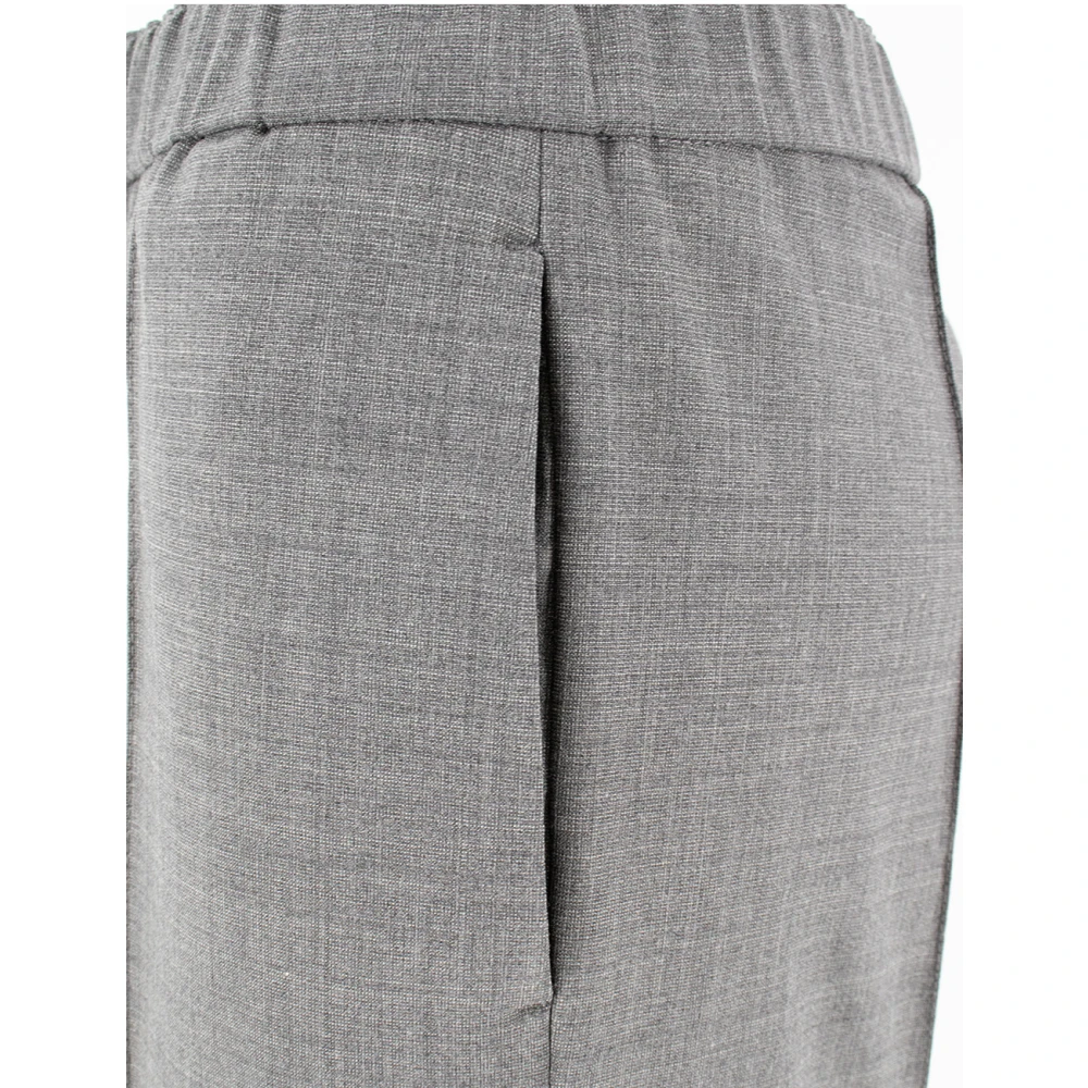 Fabiana Filippi Melange Straight Broek Gray Dames