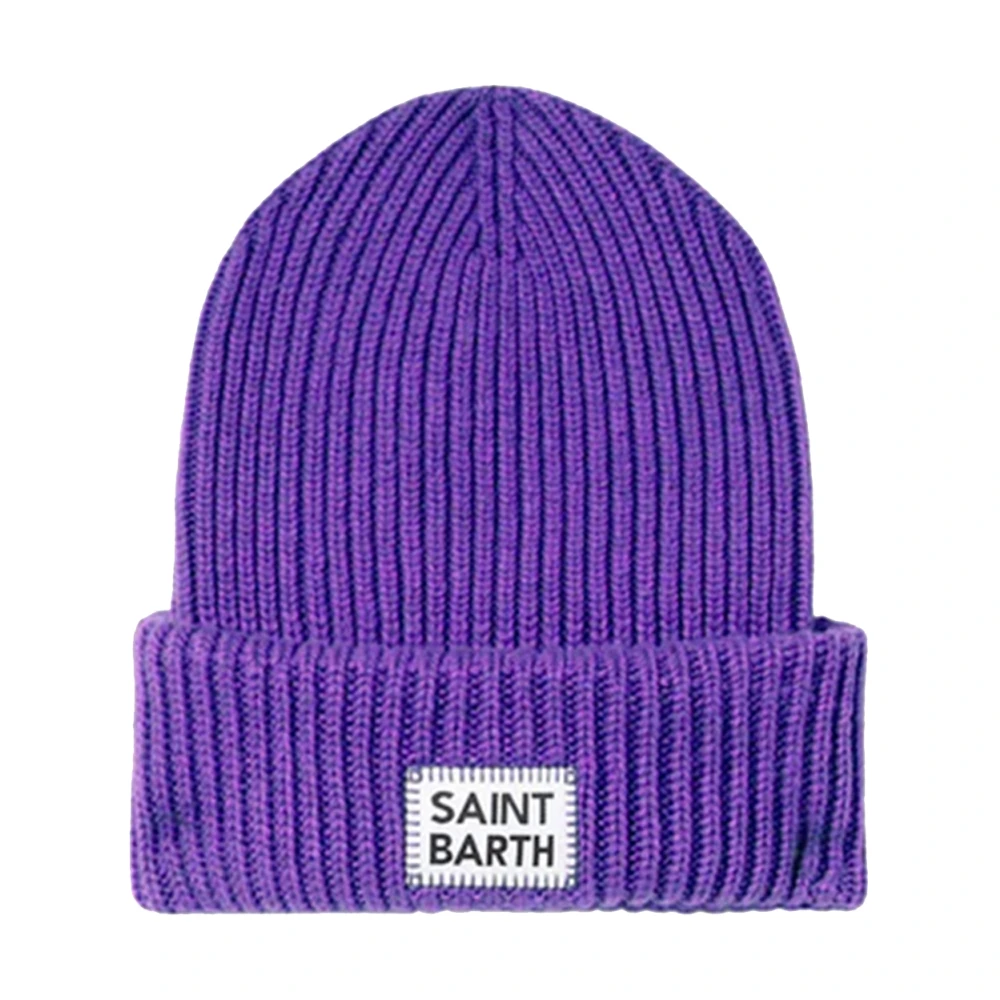 MC2 Saint Barth Paarse Geborduurde Hoofdtelefoon Purple Dames