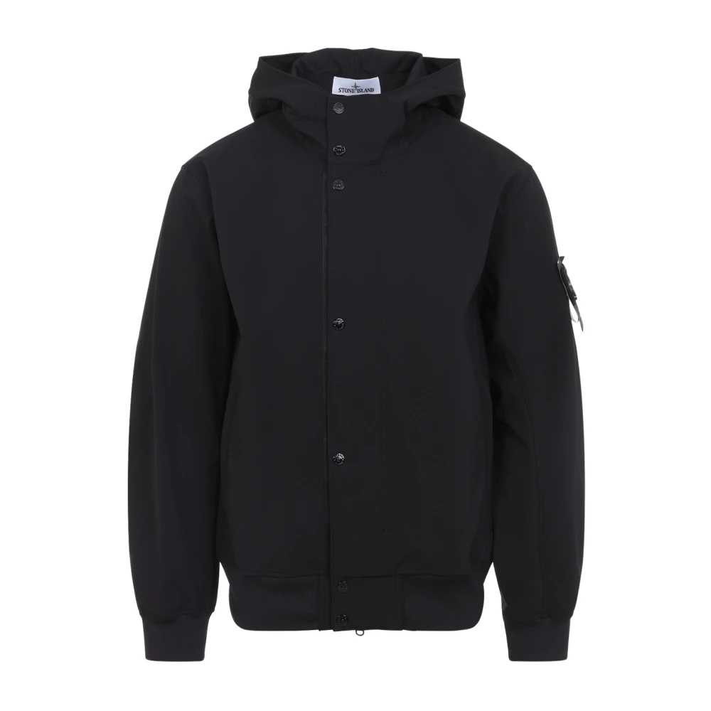Stone Island , Light Jackets, Male, Black, Xl, Light Jacket