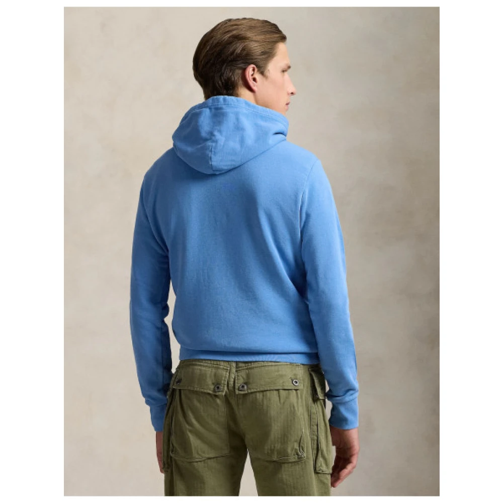 Polo Ralph Lauren Katoenen hoodie met sportieve stijl Blue Heren