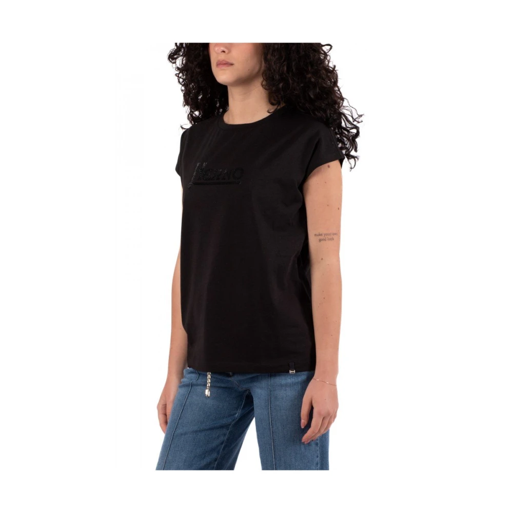 Herno Dames T-shirt Elegante Stijl Black Dames