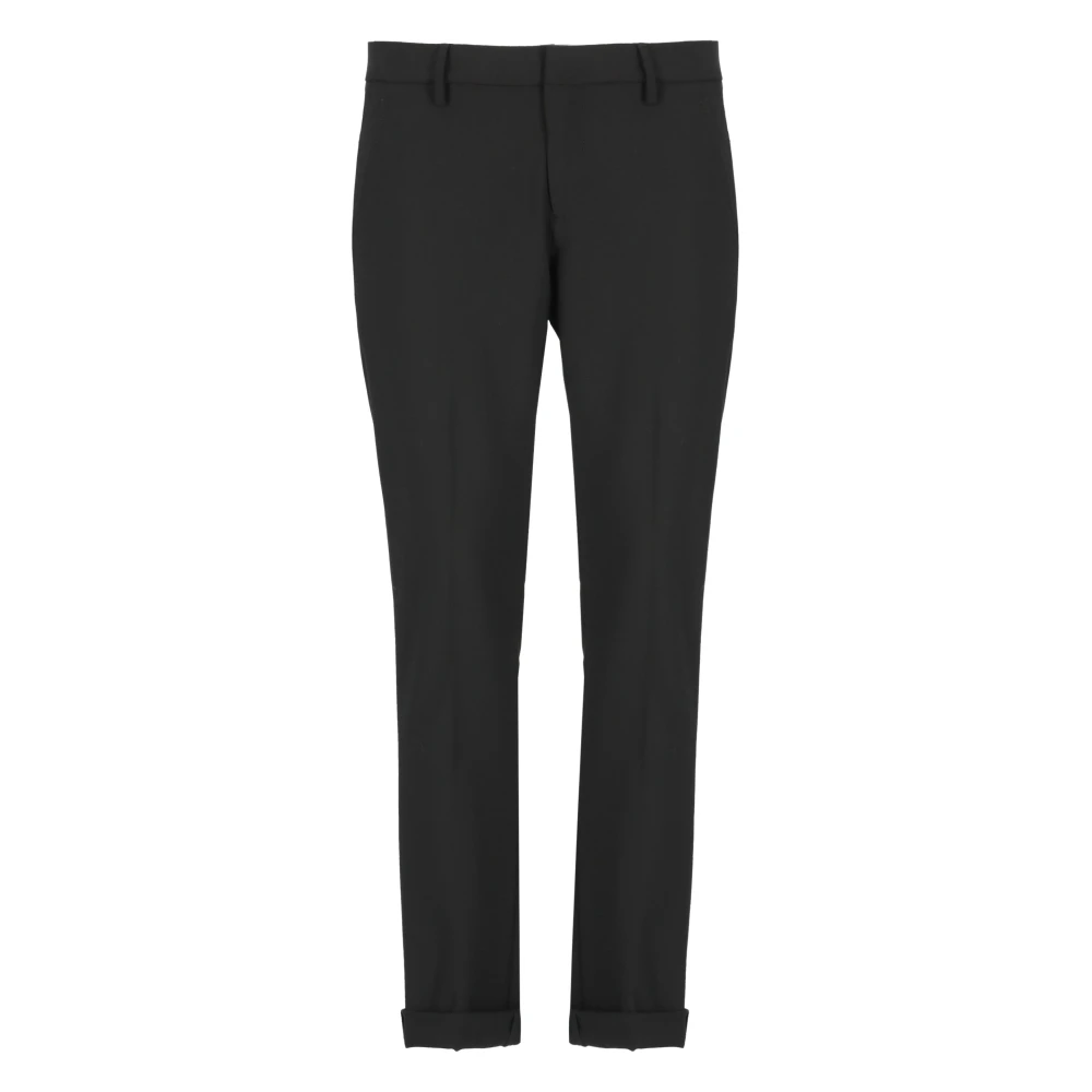 Dondup Zwarte Katoenen Broek met Zakken Black Heren
