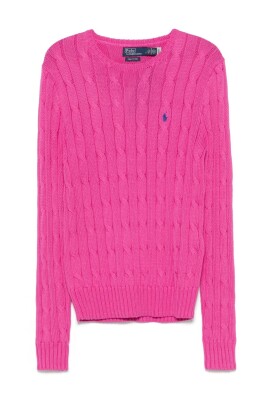 fuchsia-sweater-with-crew-neck