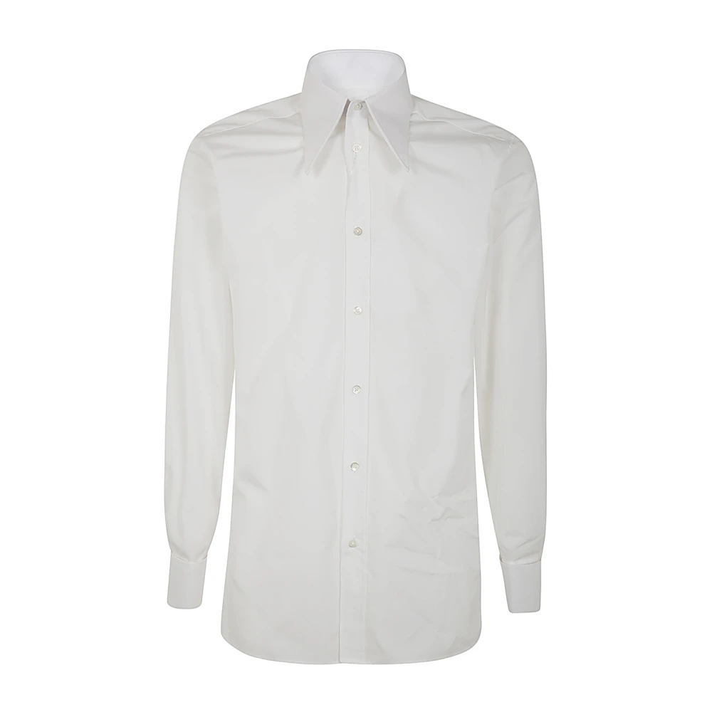Maison Margiela Stijlvolle lange mouwen overhemd White Heren
