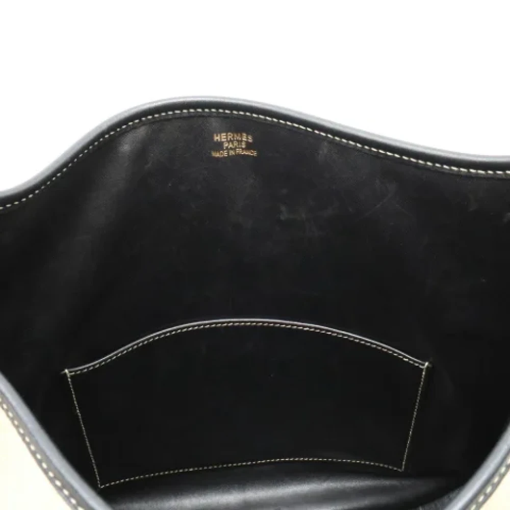 Hermès Vintage Pre-owned Leather shoulder-bags Beige Dames