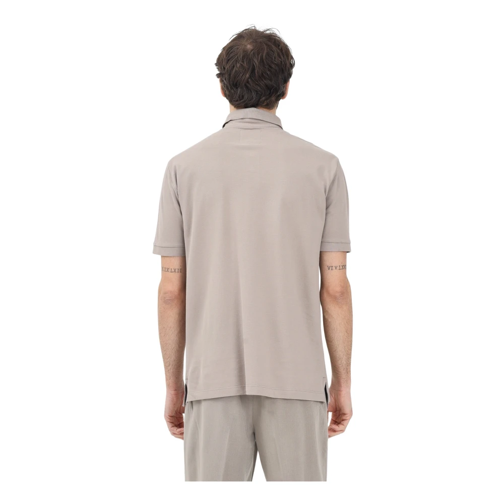 Armani Exchange Essentiële en verfijnde polo met korte mouwen Gray Heren