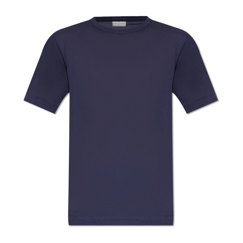 Dries Van Noten Katoenen T-shirt Blue Heren
