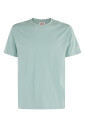 t-shirt-vert-a-col-rond-cotele-manches-courtes