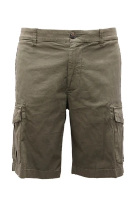 Gröna bomullscargoshorts