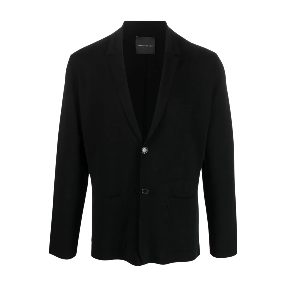 Roberto Collina Elegante Heren Blazer Black Heren