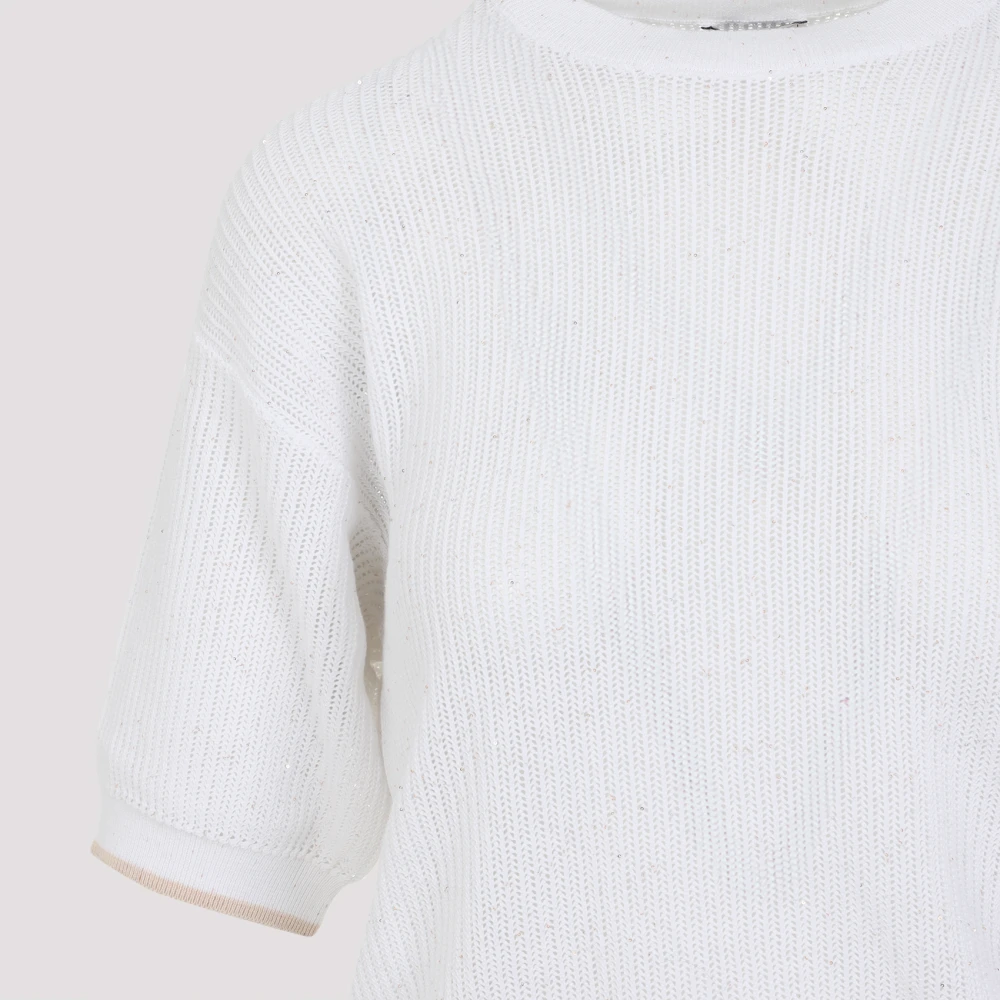 PESERICO Witte Sweater Elegantie White Dames