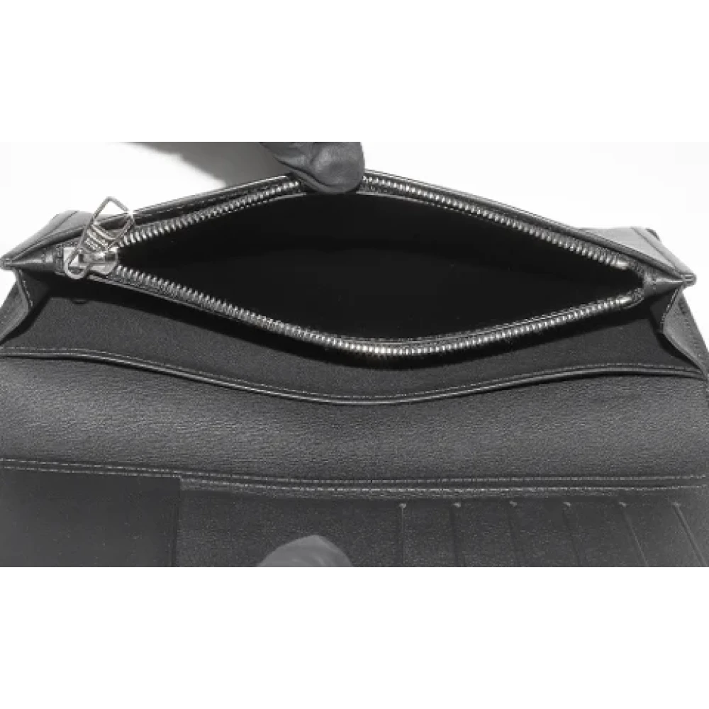 Louis Vuitton Vintage Pre-owned Leather wallets Black Heren