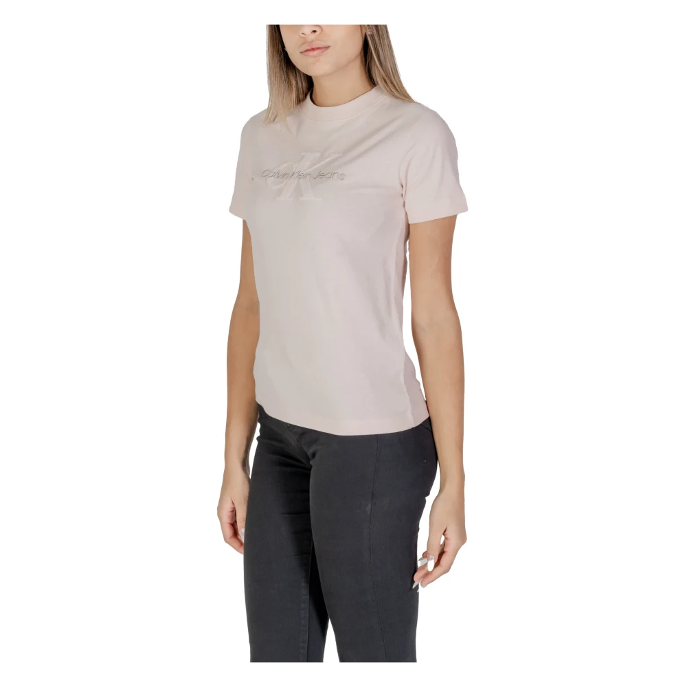 Calvin Klein Jeans Herfst Winter Dames T-Shirts Collectie Pink Dames