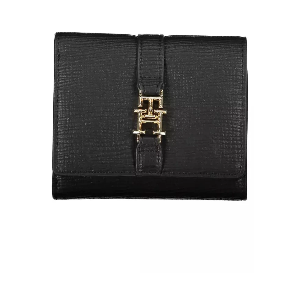 Tommy Hilfiger Women's Black Elegant Wallet With Multiple Compartments - Wallets & Cardholders - One Size- Accessories