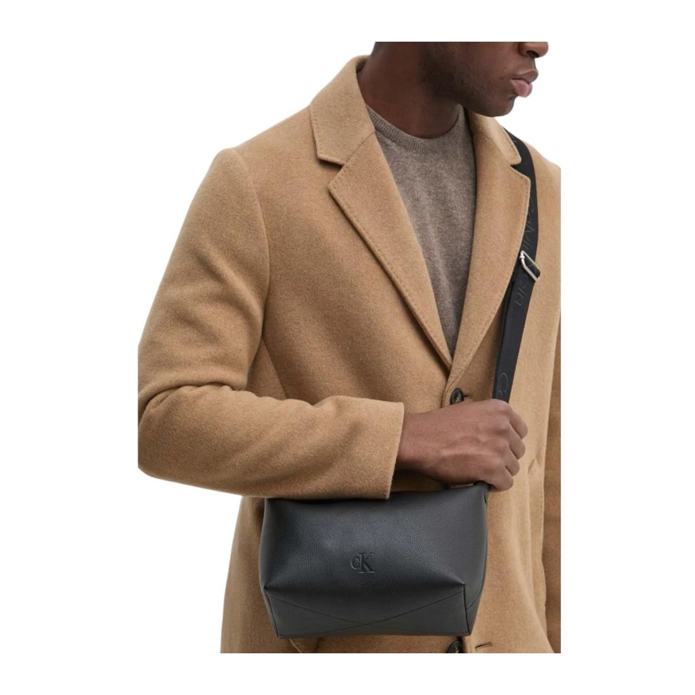 Calvin Klein Jeans Zwarte Polyethyleen Handtas Heren Tassen Collectie Black Dames