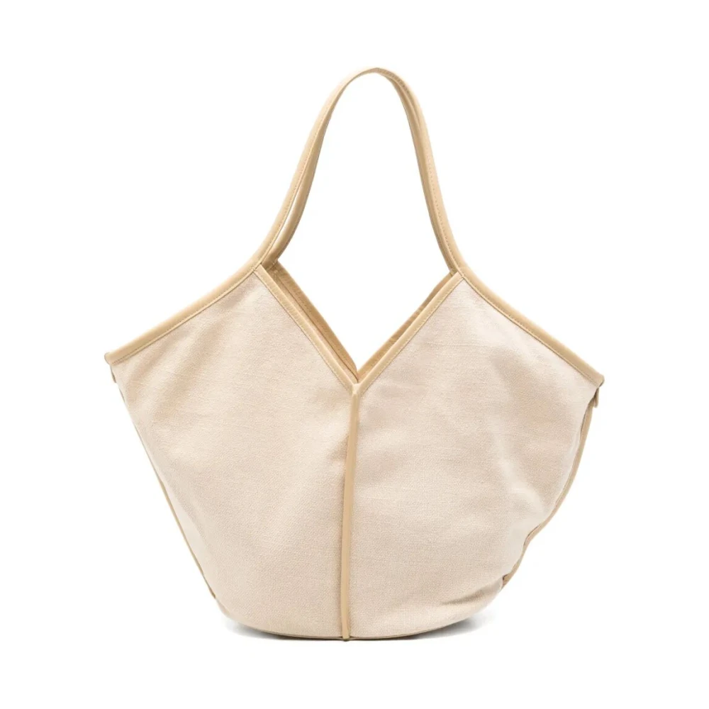 Hereu Women's Beige Calella Soft Linen Tote