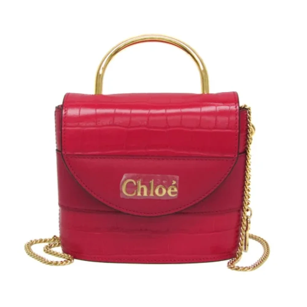 Chloé Pre-owned Leather handbags Pink Dames
