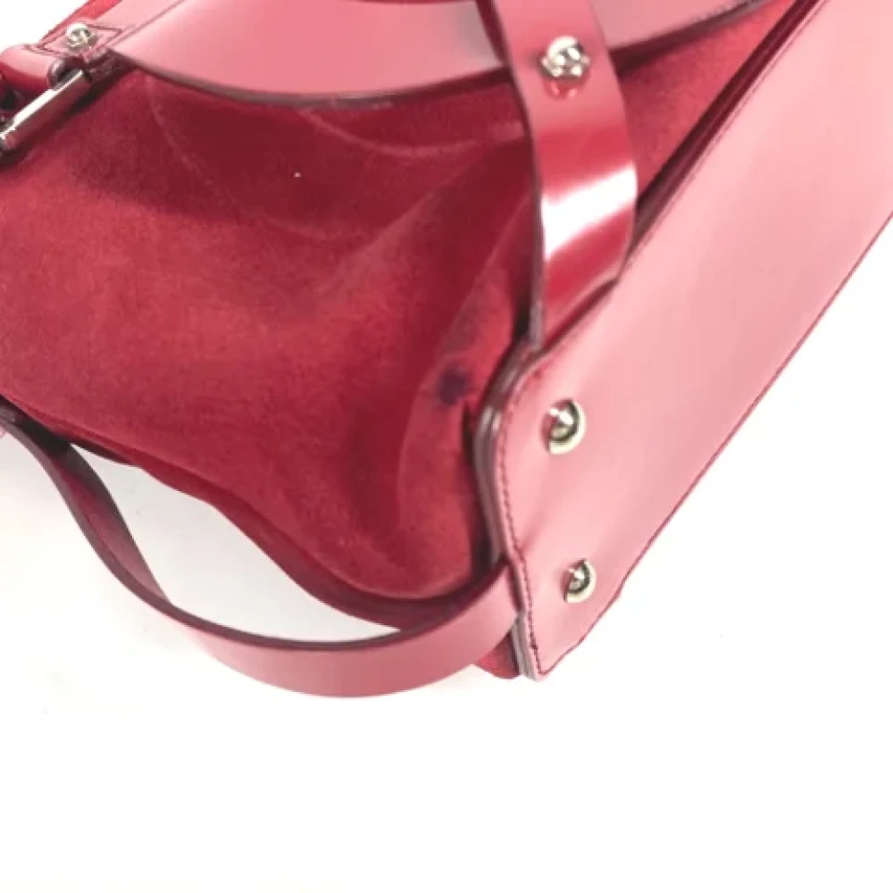 Salvatore Ferragamo Pre-owned Leather handbags Red Dames