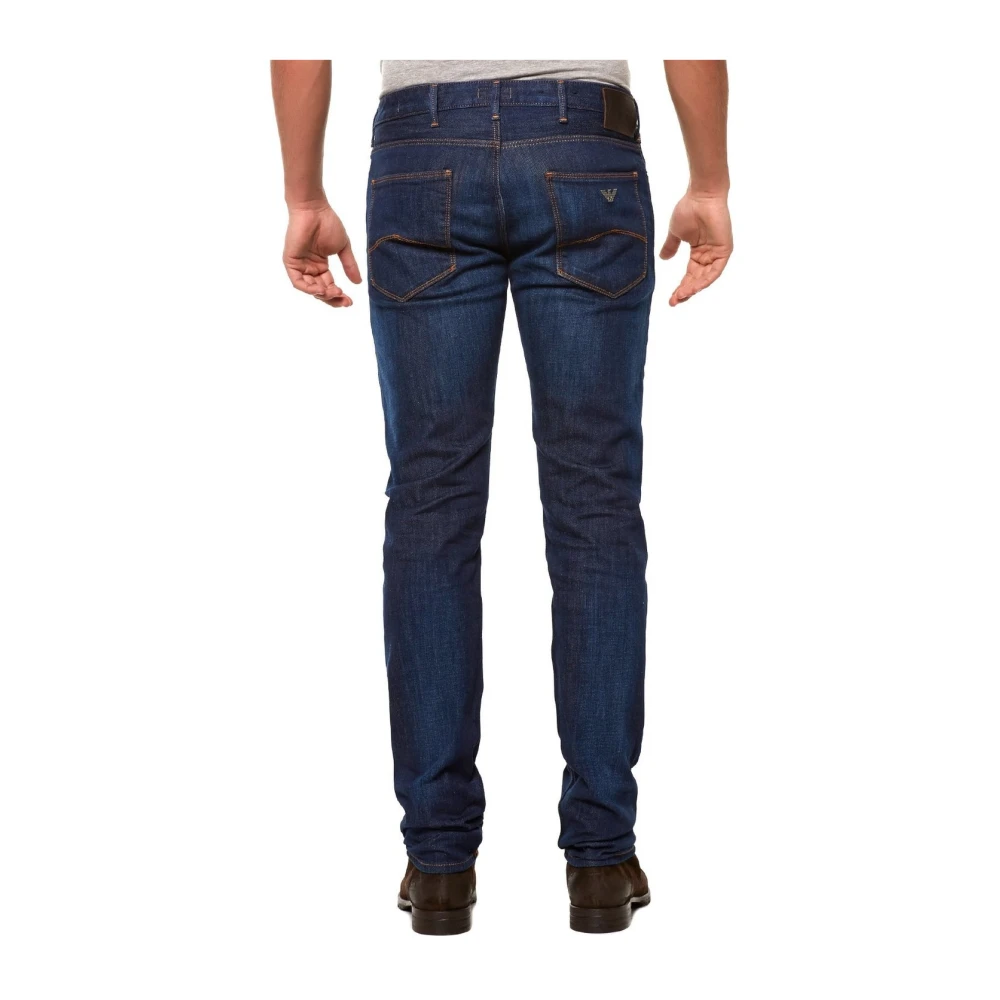 Armani Jeans Klassieke Denim Jeans voor Dagelijks Gebruik Blue Heren