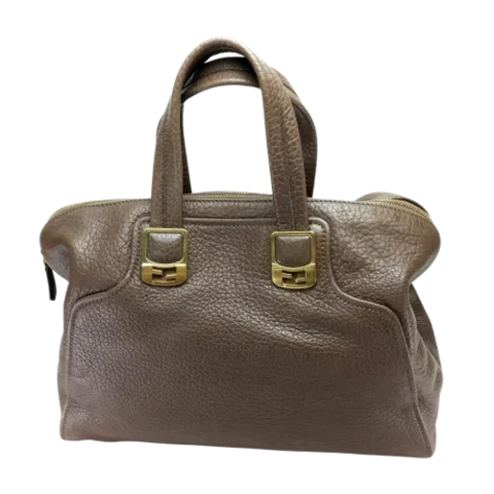 Fendi Vintage Pre-owned Leather fendi-bags Brown Dames