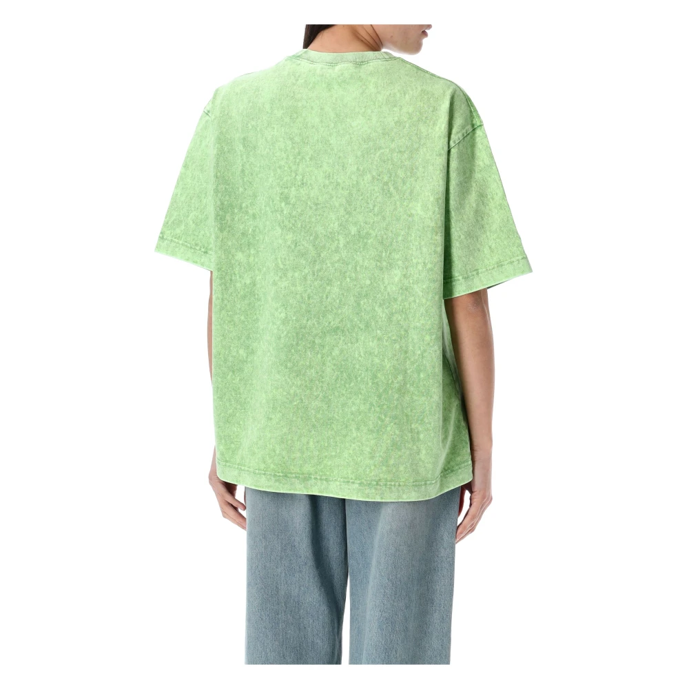 Acne Studios Vintage Logo T-shirt Bright Green Dames