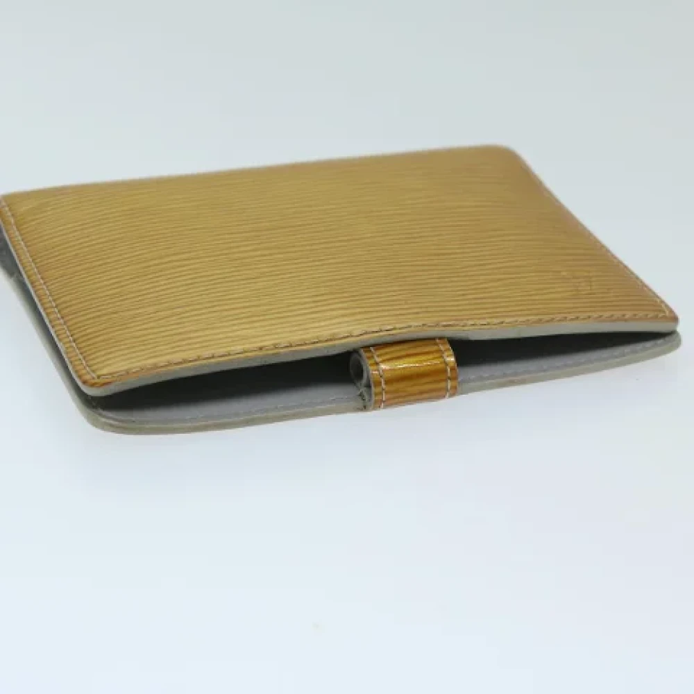 Louis Vuitton Vintage Pre-owned Leather home-office Yellow Dames